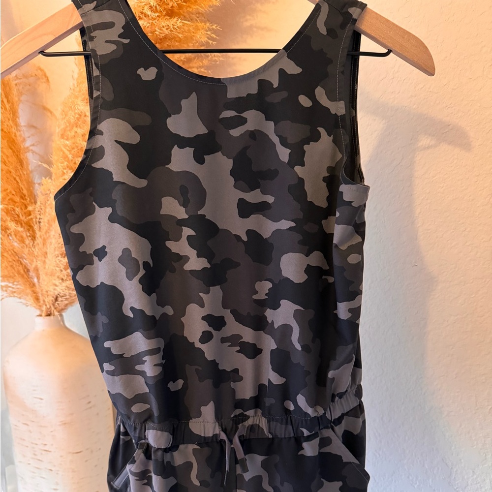 Athletic Camo Girls Romper